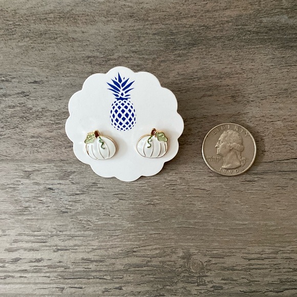 Prep Obsessed Pumpkin Studs - Picture 2 of 2